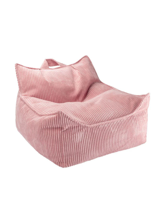 Beanbag Chair Cord Pink Mousse