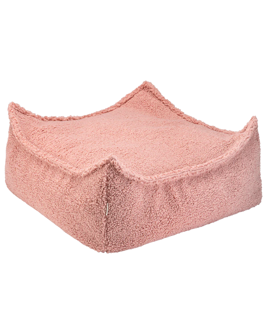 Square Teddy Ottoman Guava