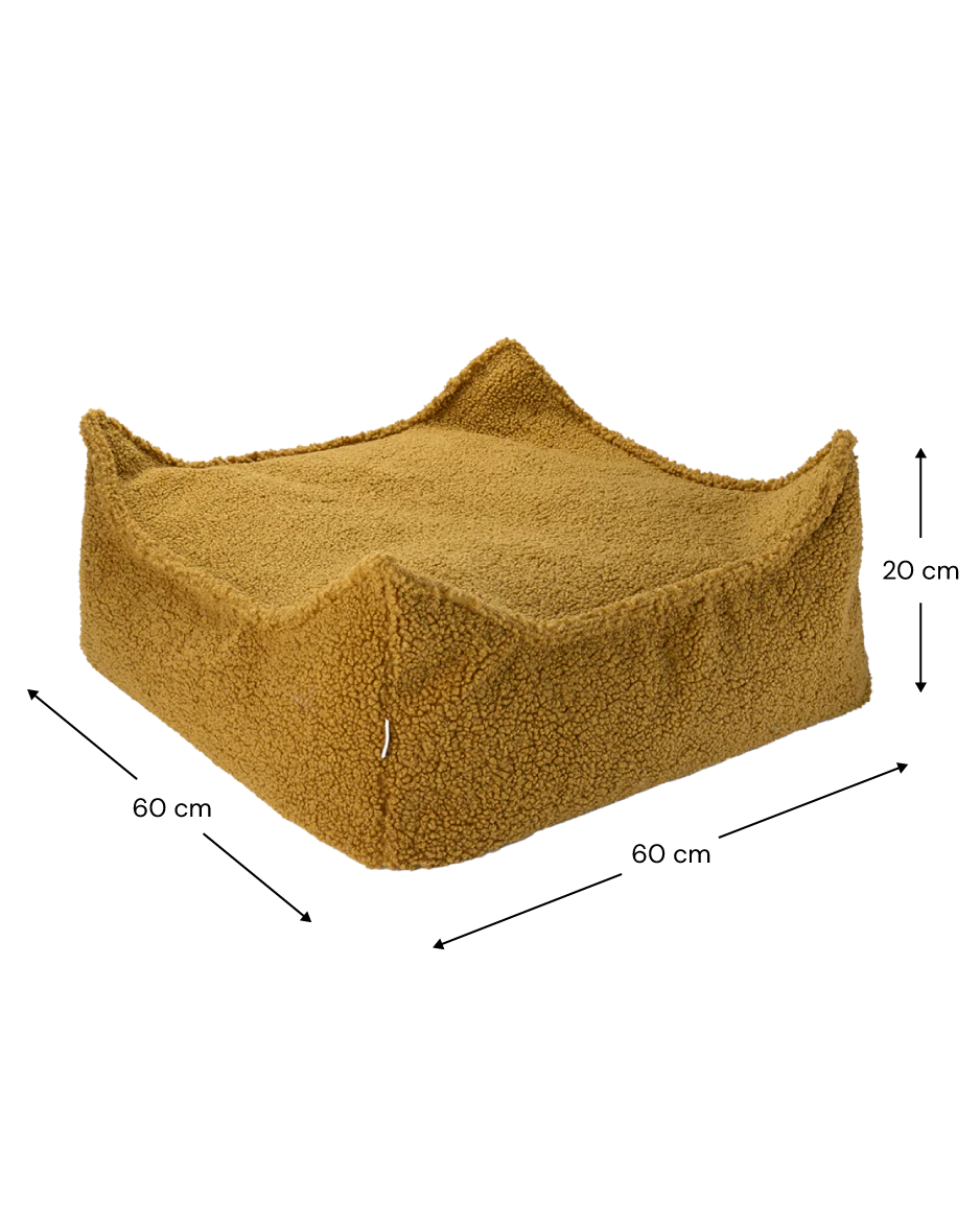 Square Ottoman Teddy Maple