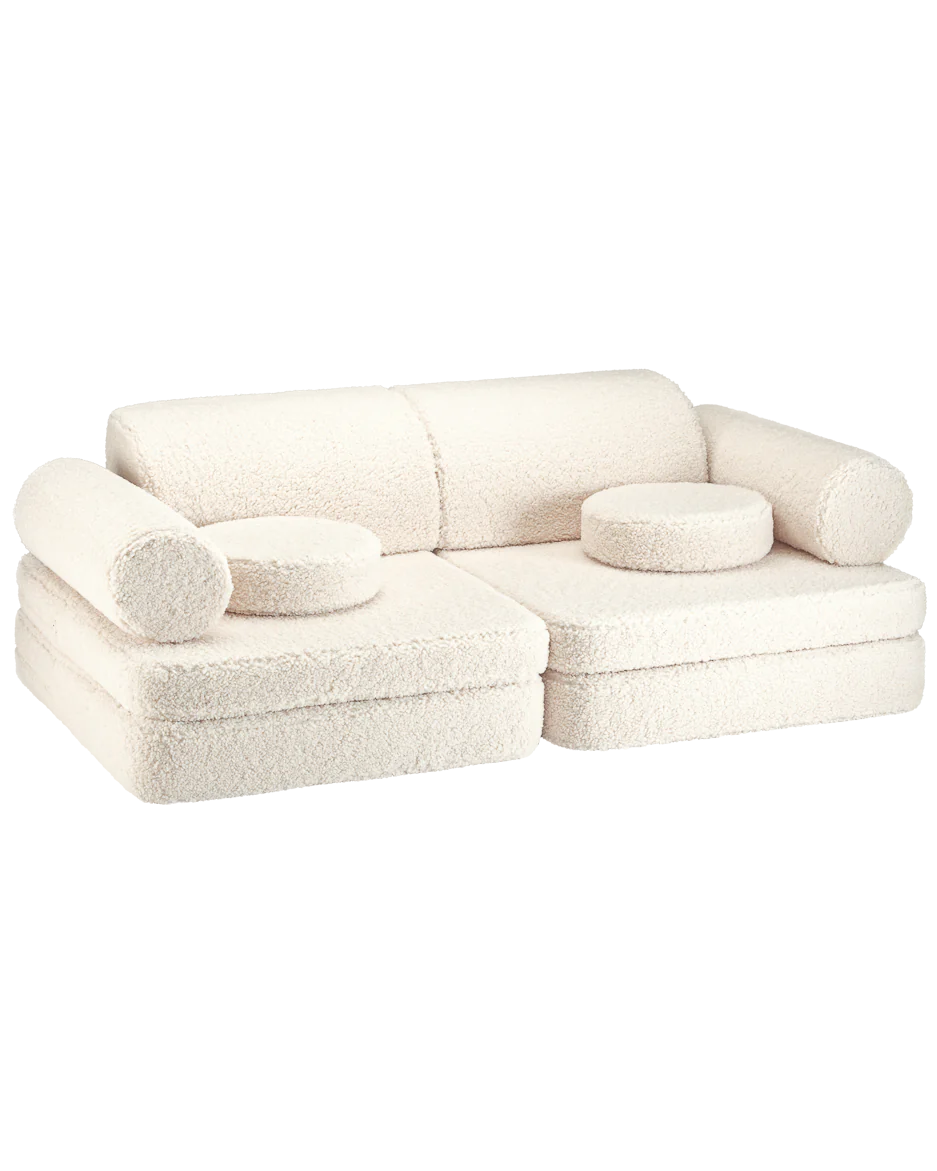 Settee Teddy Cream white