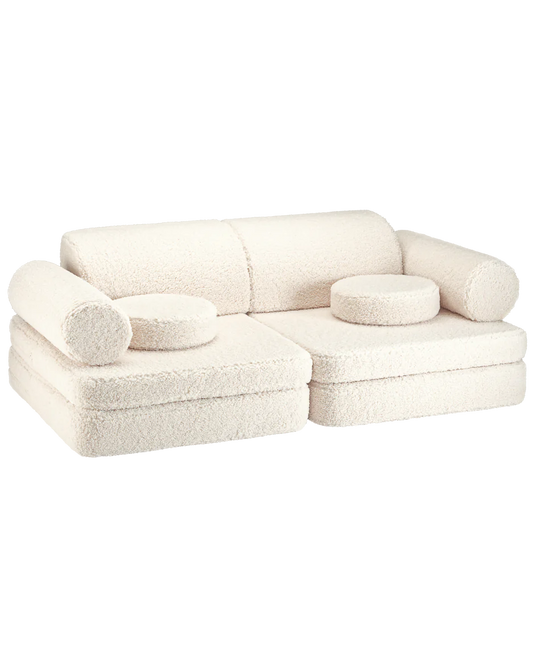 Settee Teddy Cream white