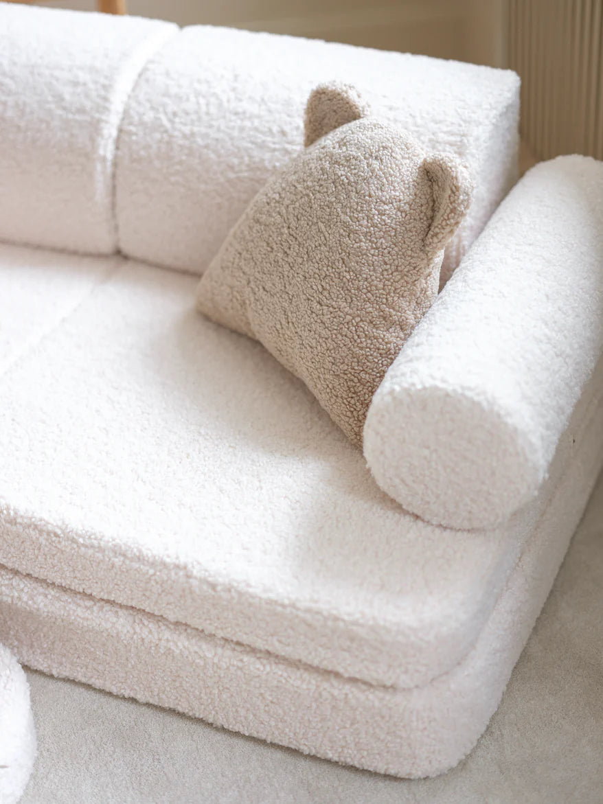 Settee Teddy Cream white