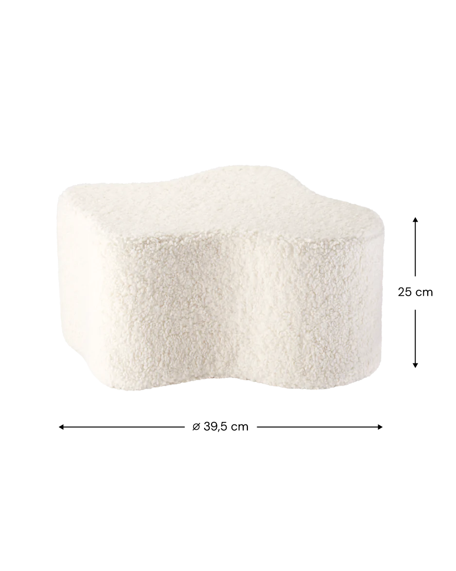 Cloud Pouffe Cream white