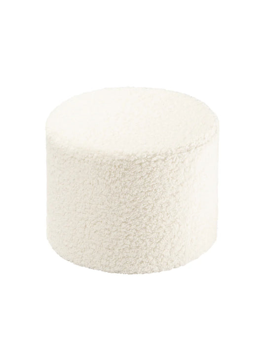 Pouffe Teddy Cream White