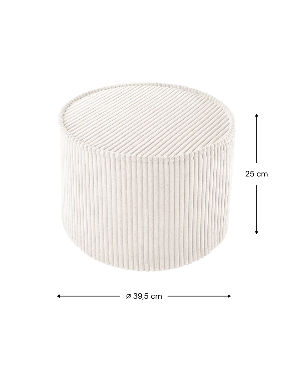 Pouffe Cord Marshmallow