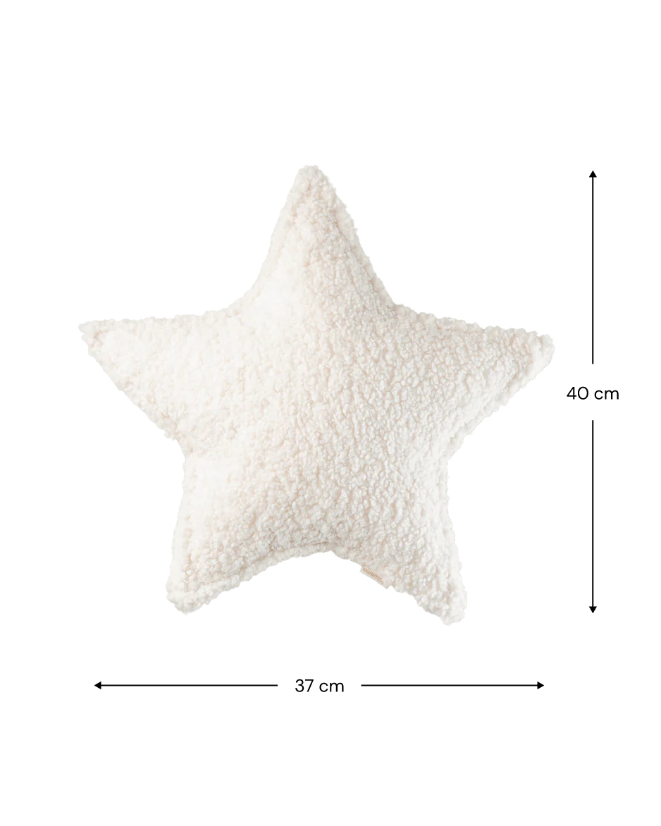 Star Cushion Cream White