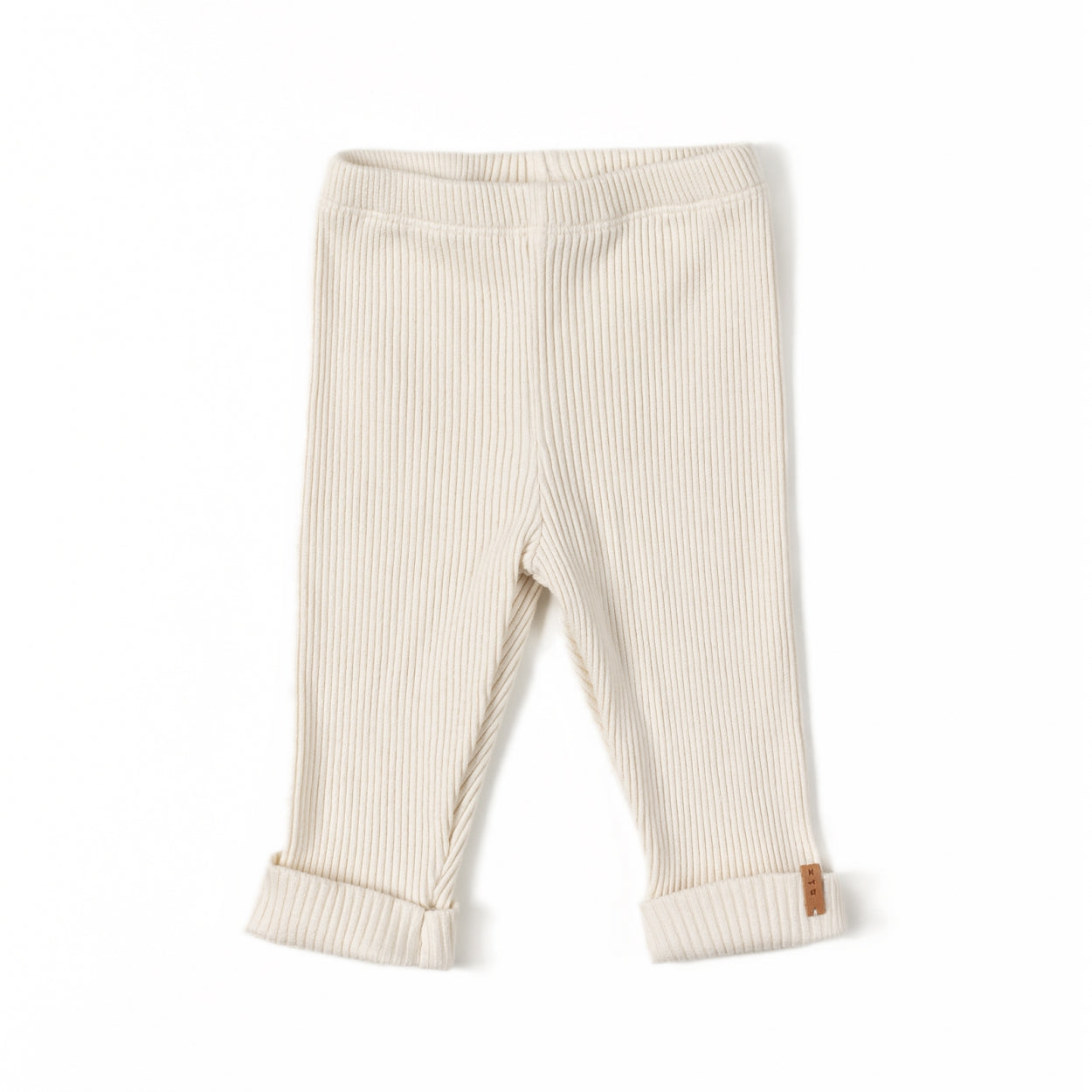 GERIPPTE LEGGINGS creme